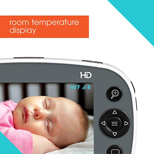 Летно чисто HD 4.5 ”видео за видео во боја-3-ниво дигитален зум монитор за бебиња со 12x повеќе пиксели-се одликува со дигитален управувач