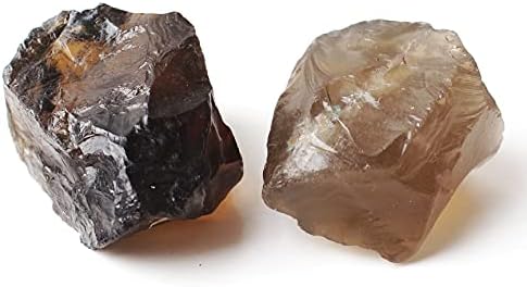QiaNONAI ZD1226 1PC Природно чаден кварц кристал груб камен суров скапоцен камен минерален примерок Неправилен кристален домашен декор РЕИКИ