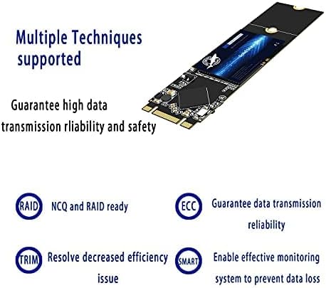 Dogfish M.2 2280 SSD 4TB 3D NAND QLC SATA III 6 GB/S, внатрешен погон на цврста состојба - компатибилен со лаптопот за десктоп компјутер