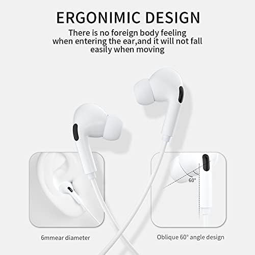 ЈУЏИНГ 3 Спакувајте Слушалки За Слушалки Со Слушалки За Микрофон со 3,5 мм Жичен Приклучок За Слушалки За Уши Вграден Микрофон &засилувач;