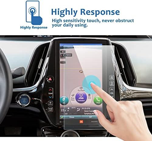 Заштитник На Екранот За Навигација На Автомобили LFOTPP за 2017-2020 2021 2022 Toyoat Prius Prime Entune 11,6 Инчен Екран На Допир