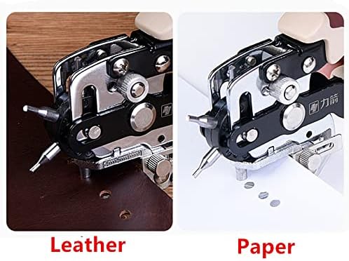 Revolving Leather Panch Panch Plier 6 со големина DIY DIY DIOL DINE DIY алатка