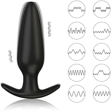 G-SPOT Anal Vibrator Massager Prostate, силиконски полнење на аналниот вибратор со далечински управувач со 10 режими на вибрации