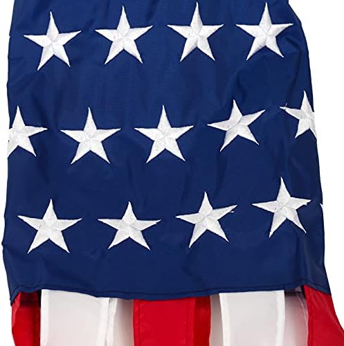Американско знаме ветровик за 4 јули, starsвезди и ленти САД патриотски украси извезени starsвезди - избледени патриотски декорации
