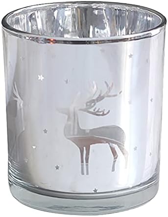 СОИМИС 6 парчиња Божиќни Декори Галванизирани Стаклени Чаши За Свеќи Чаши За Ароматерапија