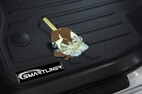 SmartLiner 2nd Row Black Floor Mat Set компатибилен со 09-17 Chevy Traverse/08-17 Buick Enclave/07-10 Saturn Outlook/07-16 GMC