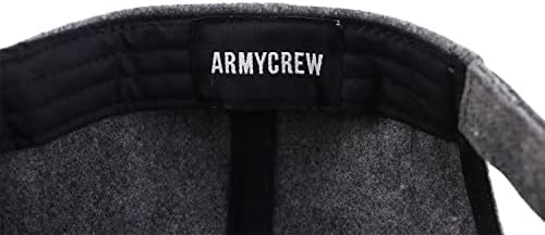 ArmyCrew XXL преголема 5 панел Мелтон волна мешавина структурирана капа за бејзбол