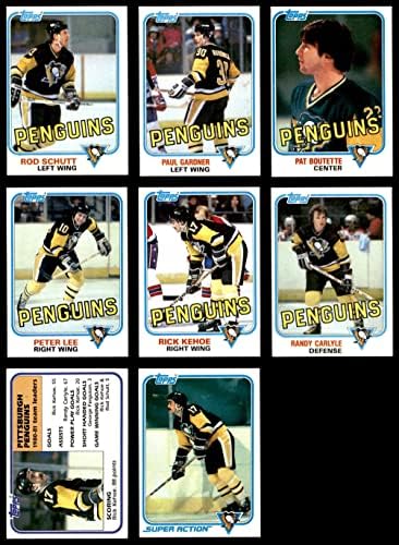 1981-82 Топс Питсбург Пингвини Тим постави Питсбург Пингвини НМ Пингвини