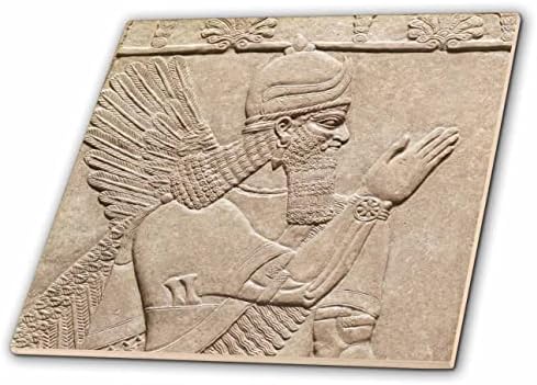 3дроза Слика На Нинурта Антички Асирски Воин Бог Победа И Земјоделство-Плочки