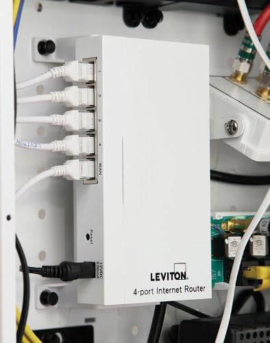 Левитон 47611-GT4 10/100Mbps 4-порта на портата на Интернет