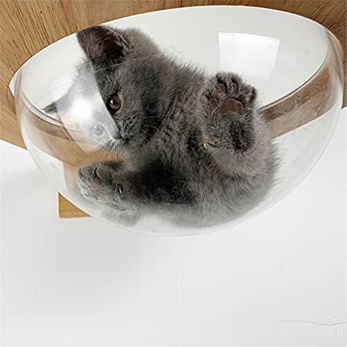Н/Транспарентна Вселенска Капсула монтирана На Ѕид Мачки Ѕидна Куќа Мачки Дрвени Мачки Рамка За Качување Маче Кревет Отскочна Штица
