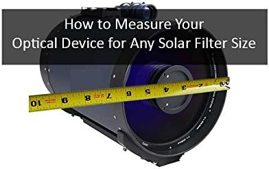 Сончевиот филтер 2,50 '' стаклен сончев филтер се вклопува: Пронаоѓачи на поглед, камери, мали рефрактори, опсези за забележување