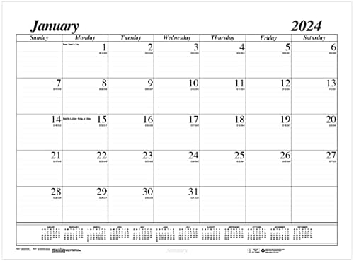 Куќа На Дулитл 2024 Месечно Полнење На Календарот За Биро, Економија, Ход124 Рефил, 22 х 17 Инчи, јануари-декември