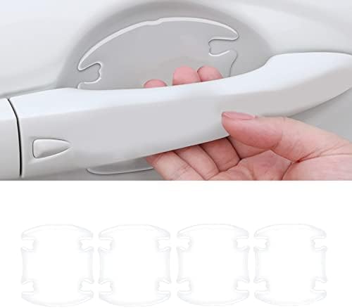 4PCS 3D транспарентен заштитник на вратата на вратата на автомобилот, Универзален водоотпорен анти-гребнувач на невидлива заштита