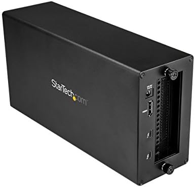 Startech.com Thunderbolt 3 до 10 GBE NIC - 1 порта - Надворешно PCIe Hendrople / Chassis Plus Card - Со портата за монитор DisplayPort