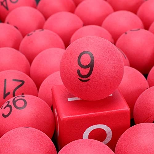Toyandona 100pcs пластични табели тениски топки 4 см нумерирани топки за лотарија со топки во боја
