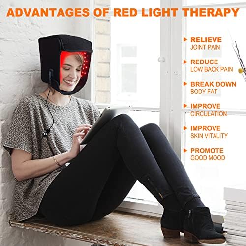 Терапија со црвена светлина на Mtzion- Црвена светлосна терапија за раст на косата со 660nm & 850nm LED светлосни бранови,