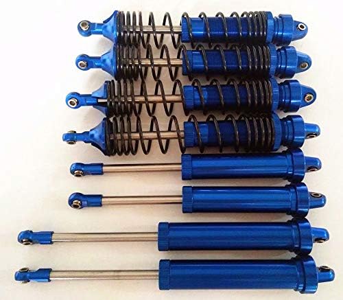 All -алуминиумски преден и заден GTR шокови Апсорбер пролетен амортизер со алуминиумски краеви - 8 парчиња поставени сини за UDR неограничен