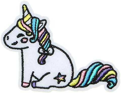 JPT - Еднорог Прилично виножито Малку пони коњски цртан филм везени Апликација ИРОН/Шие на закрпи значка симпатична лого -лепенка