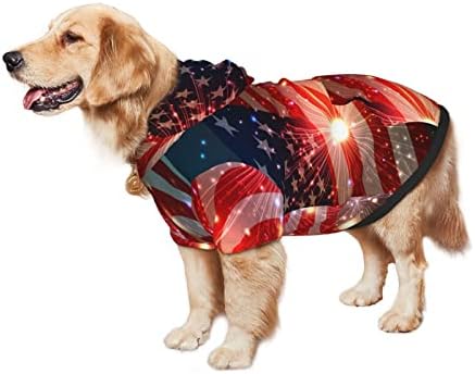 Голем џемпер за кучиња за кучиња, америчко-американско миленичиња џемпер со капа со мека мачка облека, палто x-large