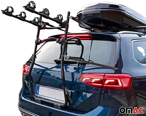 ОМАК 3 решетка за велосипеди за Mazda CX-30 2019-2023 Black | Носач на велосипеди за велосипеди за автомобили 99 lbs оптоварување со преклопување