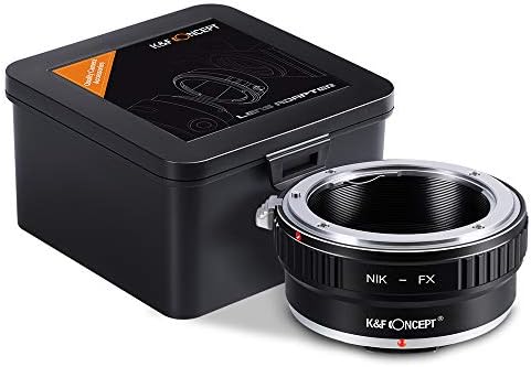 K&F концепт леќи Адаптер за монтирање компатибилен со Nik Mount Lens до Fujifilm FX монтиран адаптер за камера за Fujifilm FX монтирање
