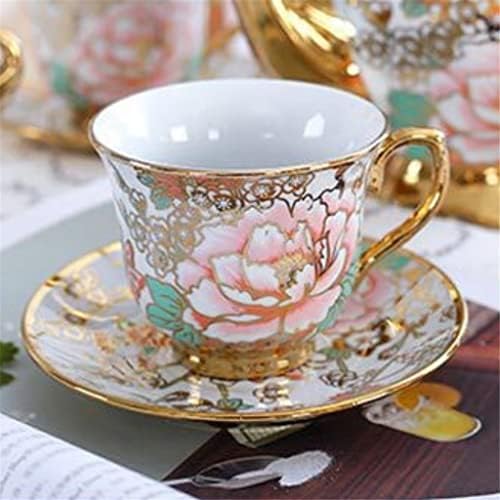 Xiulaiq phnom penh цветни чајници постави гроздобер чаша злато кафе сет и сет на чајник со чинија