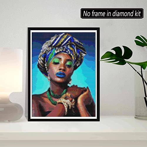 Skryuie 5d Diamond сликарство целосна вежба африкански обичаи егзотични жени сликаат со дијаманти уметност по бројни комплети везови