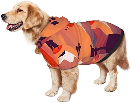 Големо кучиња Худи, Јапонија-планинска-Фуџи-Темпл облека за миленичиња, џемпер со капа со мека мачка облека, палто xx-голем