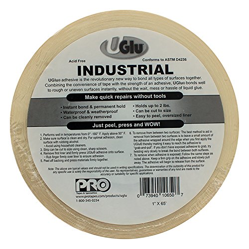 Pro ленти MPR1065 UGLU Industrial Leadive Tape: 1 x 65 ', јасно