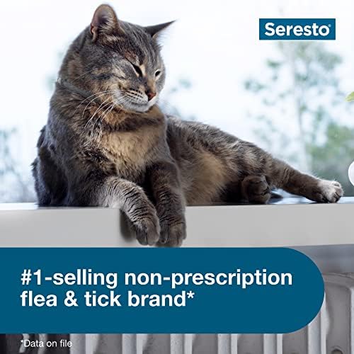 Сересто Мачка Ветеринар-Препорачува Болвата &засилувач; Крлеж Третман &засилувач; Превенција Јака За Мачки, 8 Месеци Заштита |
