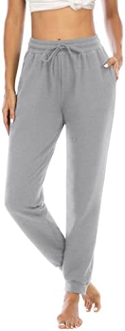 Thanth жени џемпери памучни атлетски тренинзи џогери панталони за влечење удобни дневни јога панталони со џебови