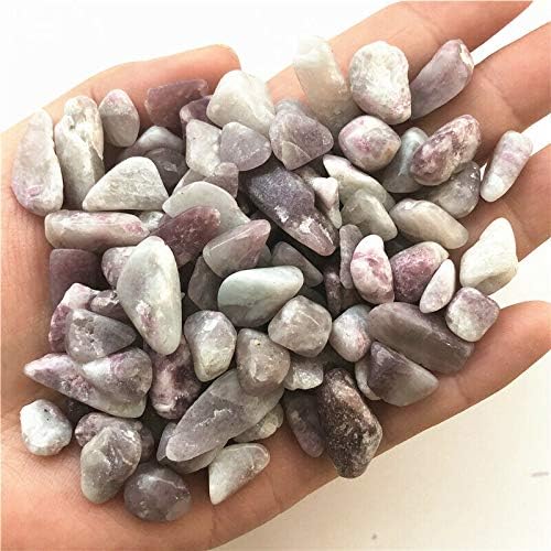 Laaalid XN216 50g 9-15mm природна слива цвет турмалин чакалини полирани камења заздравување декорација природни камења и минерали природно