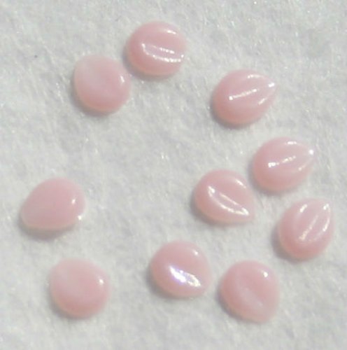 Зинк боја на ноктите крива ливчиња светло розово розови 10 парчиња мобилни телефони