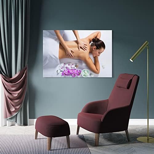 Постери за убавина за салони за убавина, цело тело масажа за масажа спа -постер платно сликање wallидна уметност постер за дневна соба за дневна