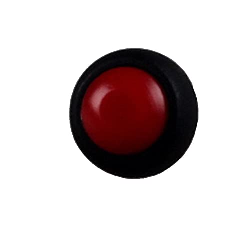 Многу20 црвен 12мм мини моментално водоотпорно копче за вртење на копчето за влечење 250V