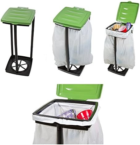 Преносен држач за торби за ѓубре- склопувачки ѓубре за ѓубре и затворено