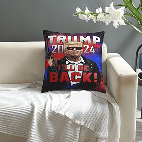 Кадекс Трамп 2024 Перница вметнува 18x18 инчи фрлање перници Вметнете плоштад фрлање перница за перници