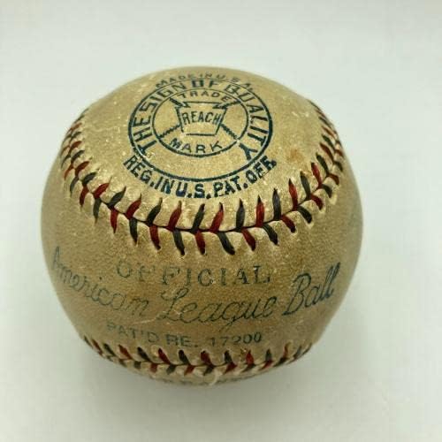 Бејб Рут &засилувач; Лу Gehrig Двојна Потпиша Официјална Американска Лига Бејзбол JSA Коа-Автограм Бејзбол