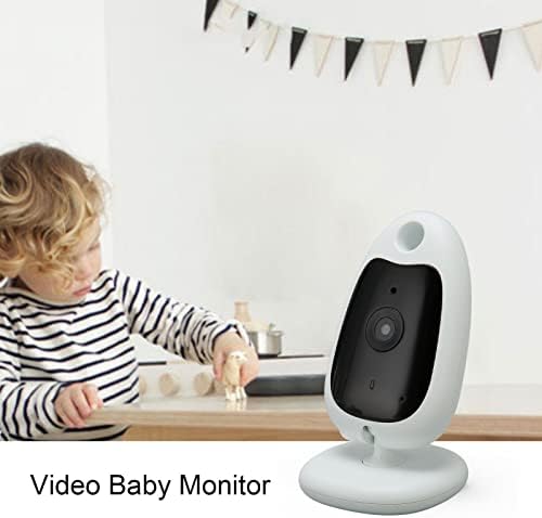Видео Монитор за Бебиња зијини Со Камера, Паметен Монитор со 2,0 ВО Лцд-Екран, Ноќно Гледање, Температура, Разговор Во 2 Насоки, Домашна Безбедносна
