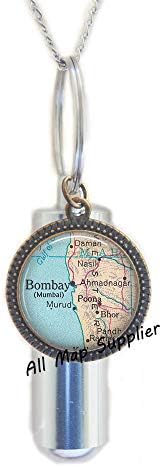 Allmapsupplier модна кремација урдан ѓердан Бомбај мапа кремирање урн ѓердан, Мумбаи мапа урн мапа мапа мапа на накит, Индија кремирање