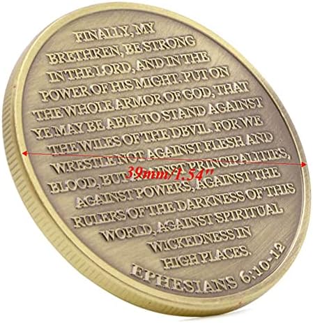 Оклоп на Божјиот предизвик со висока олеснување на монетата за монети за џеб, прегратка, среќна монета