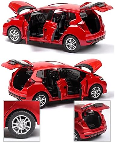 Скала модел на автомобили за модел на хечбек со хечбек со модел на модел на модел на возила со лесен покрив и светло, модел на возила