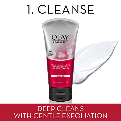 Миење на лице од Олај против стареење на кожата за нега на кожата со регенерски чистење, навлажнувач и крем за очи