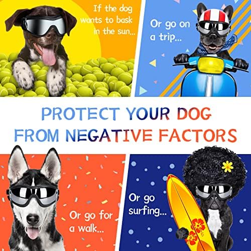 Очила за кучиња за сонце на кучиња, заштитна заштита од ветер за заштита од прашина заштита од прашина за заштита од миленичиња за носење очите за абење на очите Заш