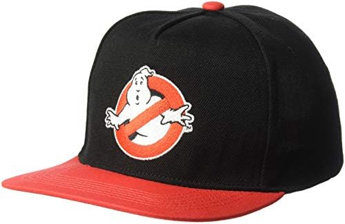 Ghostbusters Машка везена капа за бејзбол, прилагодлива, црвена, една големина
