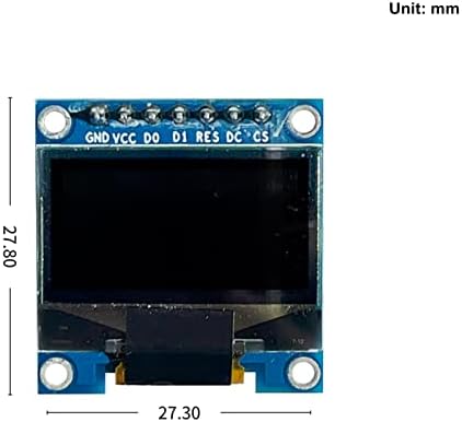 I2C IIC 0,96 инчи 12864 128x64 Сина OLED LCD дисплеј модул SSD1315 Возач за Arduino Raspberry Pi DIY MSP420 STM32, Pack 0F 2
