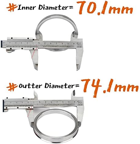 Центрични прстени на laicarvor hub 74.1 до 70.1 алуминиумска легура OD = 74.1mm ID = 70,1mm qty