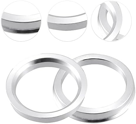 Acropix 56,1 mm до 64,1 mm Универзален центар за центрични прстени Сребрен тон - пакет од 2