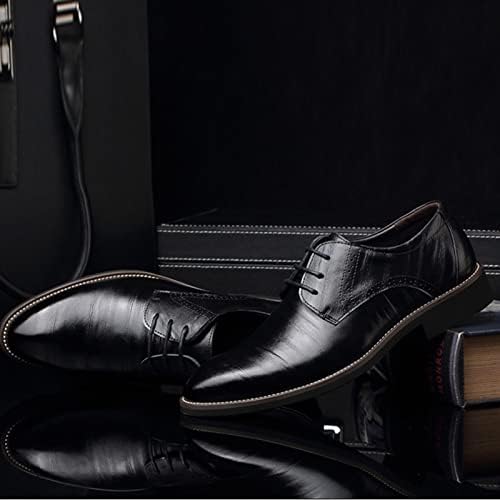 Машки кожен лик на чевли за фустани класичен стил чевли за мажи се лизгаат на кожена кожена ниска гумена единствена потпетица работа се лизга